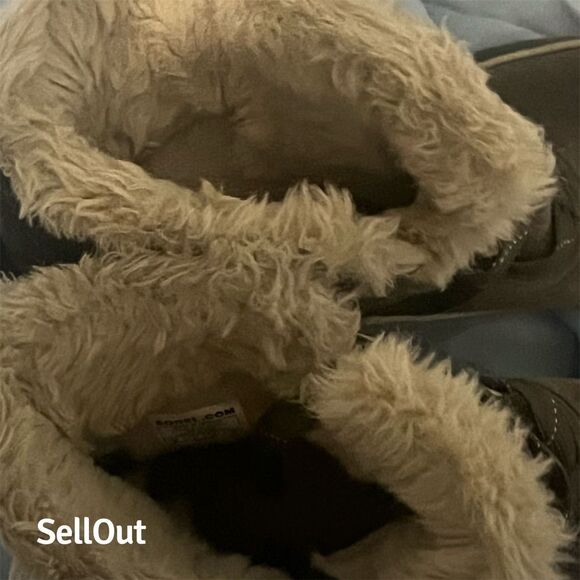 Sorel Women's Tivoli II Gray Snow Boots Size 10 Waterproof Fur Lined - Picture 6 of 10